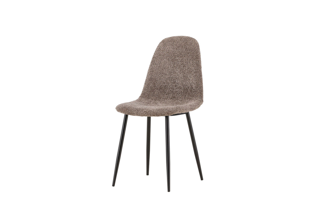 Venture Home Polar Dining Chair 2-pack - Black /  Grey boucle