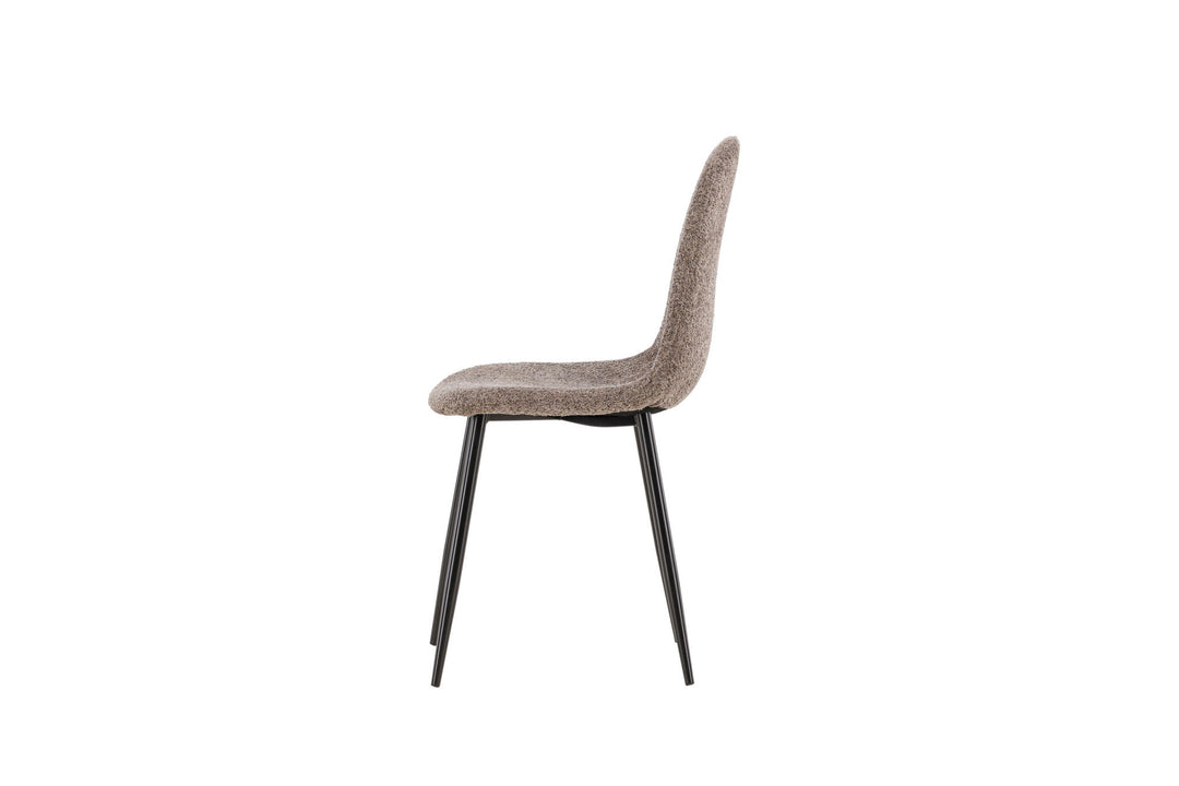Venture Home Polar Dining Chair 2-pack - Black /  Grey boucle