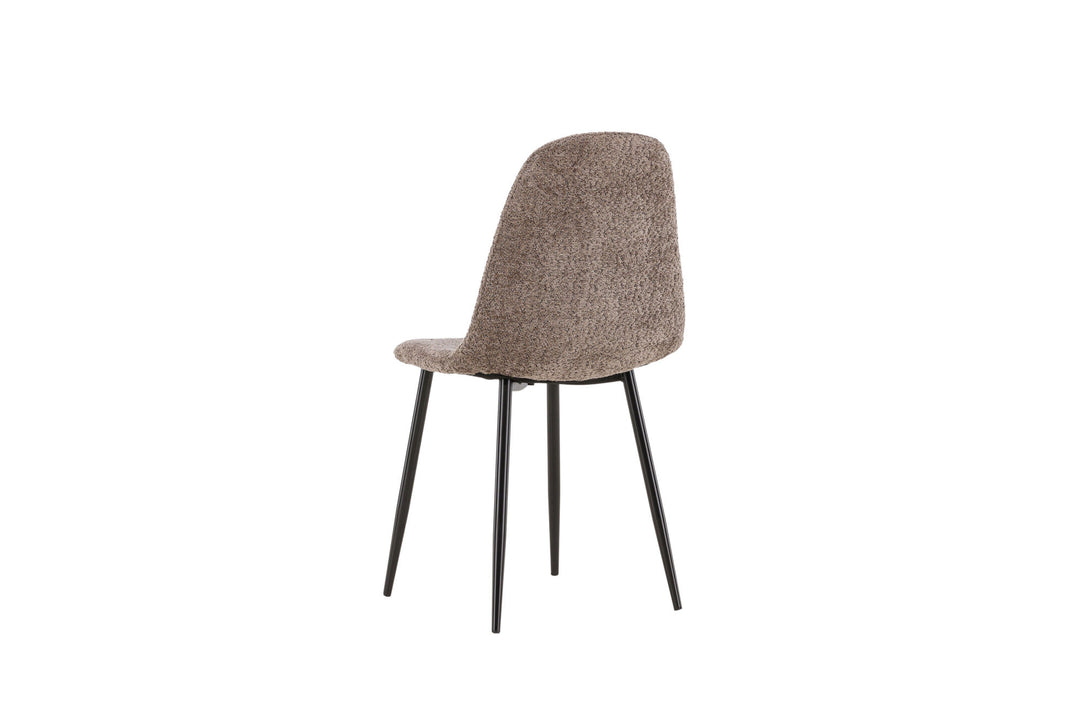 Venture Home Polar Dining Chair 2-pack - Black /  Grey boucle