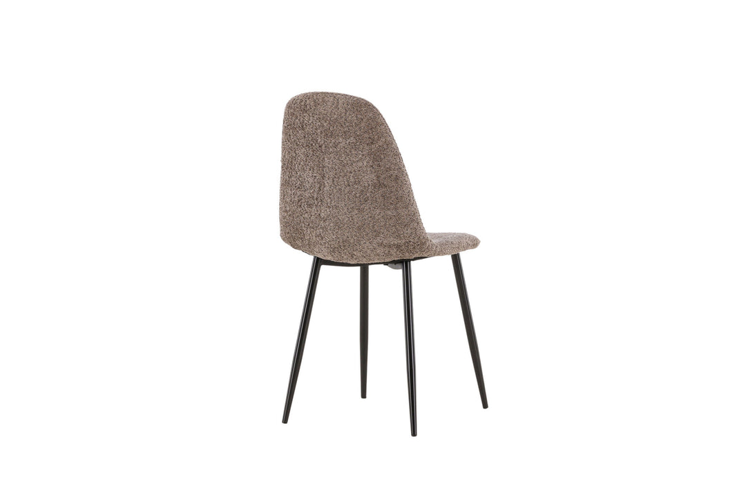 Venture Home Polar Dining Chair 2-pack - Black /  Grey boucle