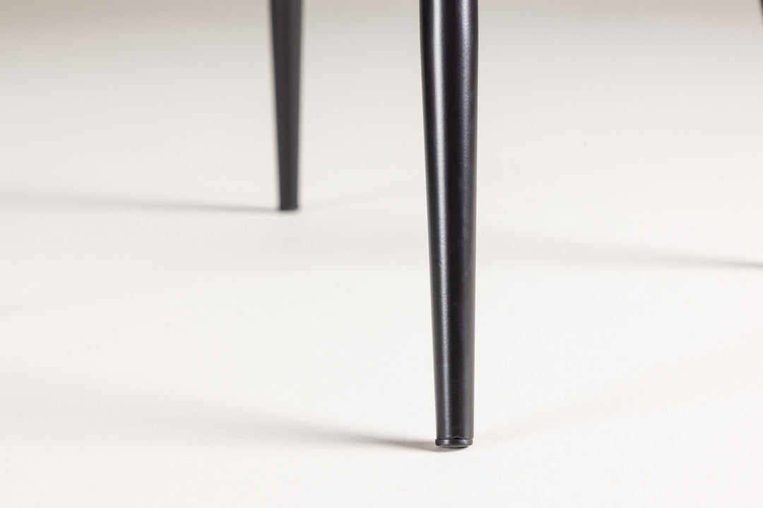 Venture Home Polar Dining Chair 2-pack - Black /  Grey boucle