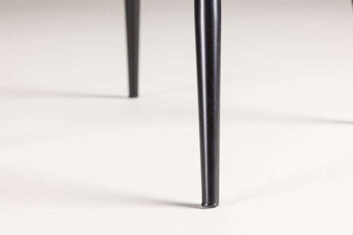 Venture Home Polar Dining Chair 2-pack - Black /  Grey boucle