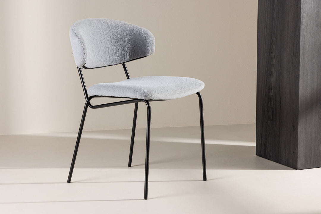 Venture Home Chico Dining Chair 2-pack - Black /  Light blue