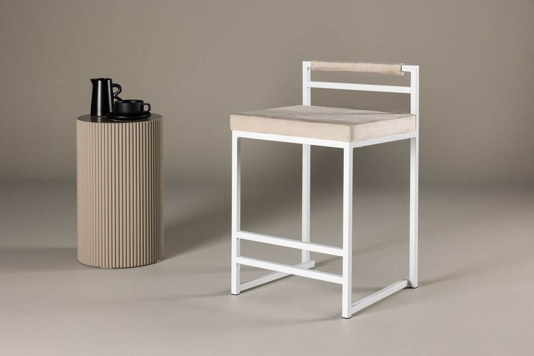 Venture Home Opelika Bar Chair 1-pack - White / Beige/ FSC 100%