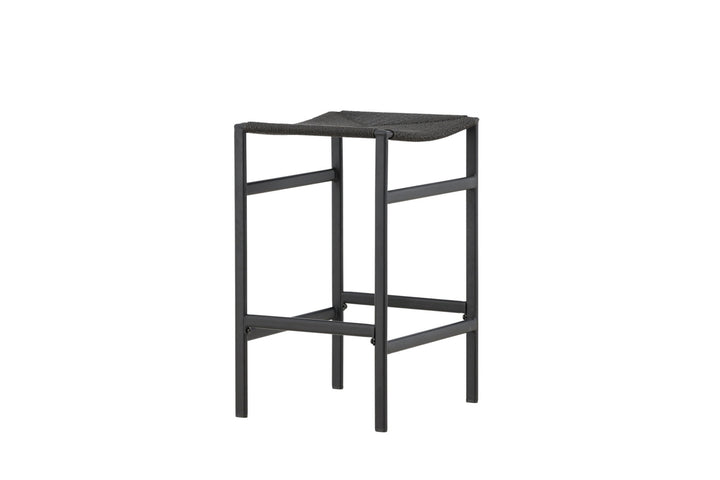 Venture Home Polly Bar Chair 2-pack - Black / Black Rope