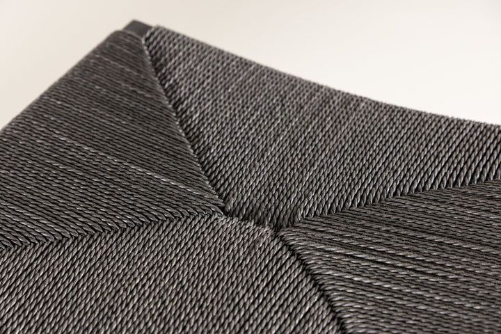 Venture Home Polly Bar Chair 2-pack - Black / Black Rope