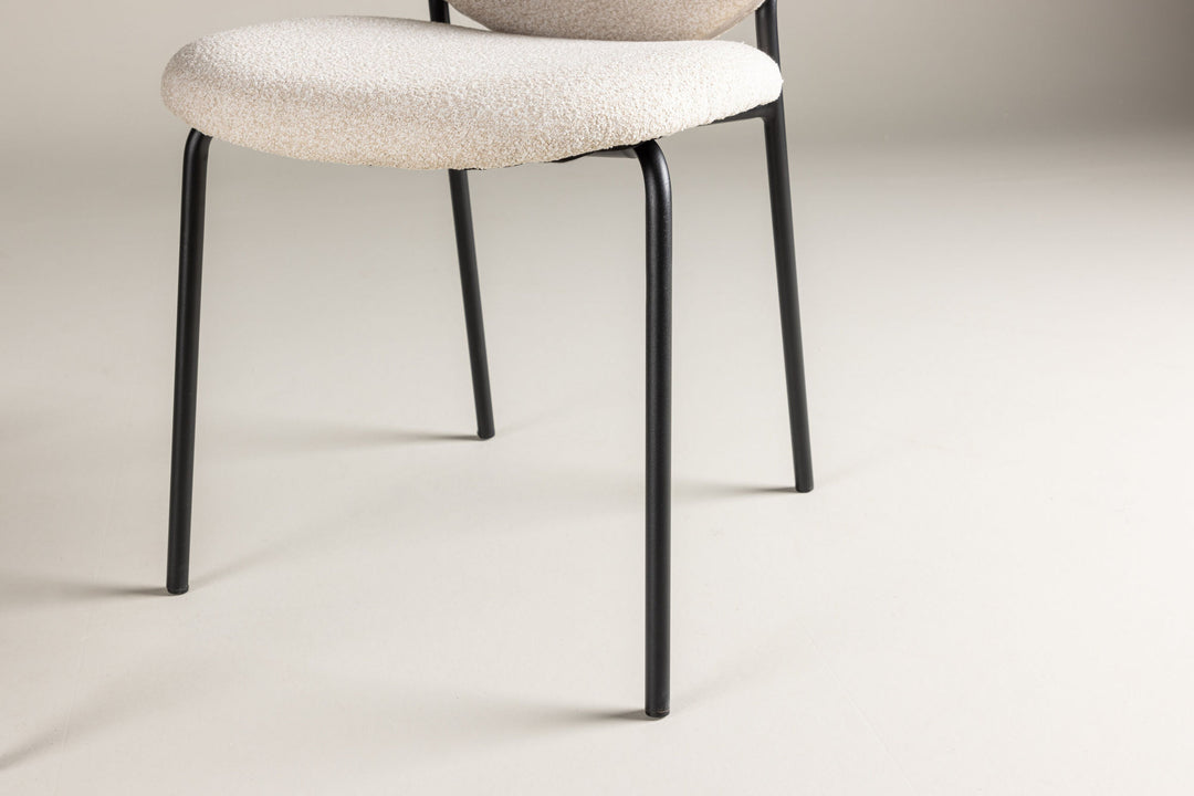 Venture Home Vault Dining Chair 2-pack - Black /  Beige / FSC 100%