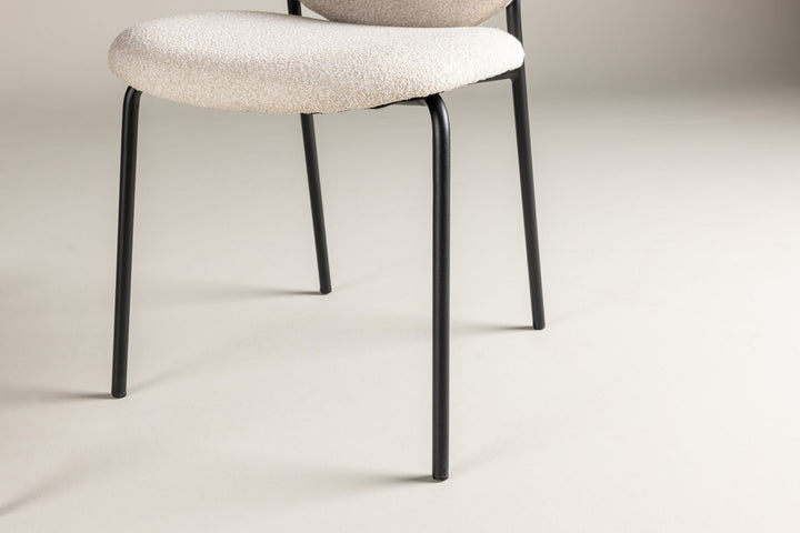 Venture Home Vault Dining Chair 2-pack - Black /  Beige / FSC 100%