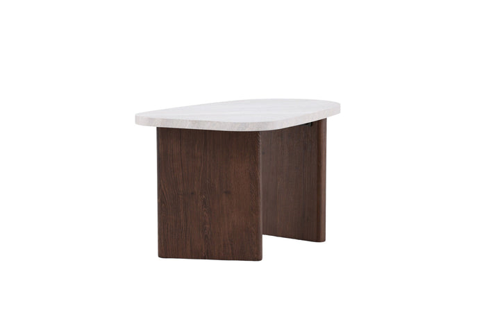 Venture Home Grönvik Side Table 70x45 cm - Mocca / Concretelook /
