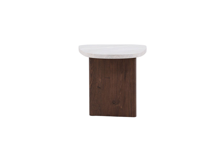 Venture Home Grönvik Side Table 70x45 cm - Mocca / Concretelook /