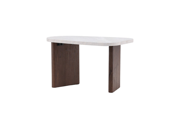 Venture Home Grönvik Side Table 70x45 cm - Mocca / Concretelook /