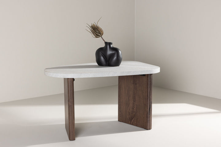 Venture Home Grönvik Side Table 70x45 cm - Mocca / Concretelook /