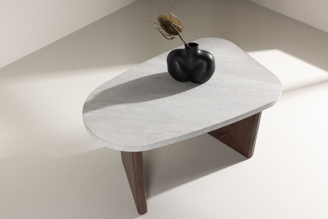 Venture Home Grönvik Side Table 70x45 cm - Mocca / Concretelook /