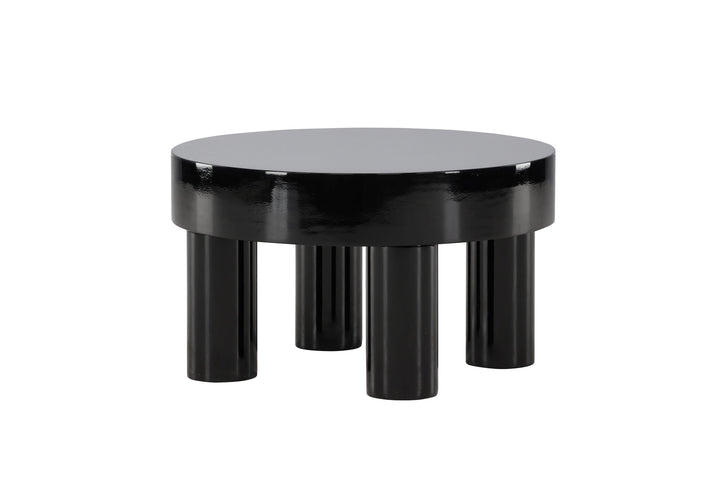 Venture Home Varberg Sofa Table φ60 cm - Glossy Black /