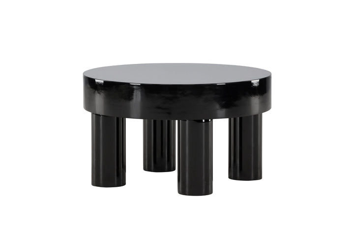 Venture Home Varberg Sofa Table φ60 cm - Glossy Black /