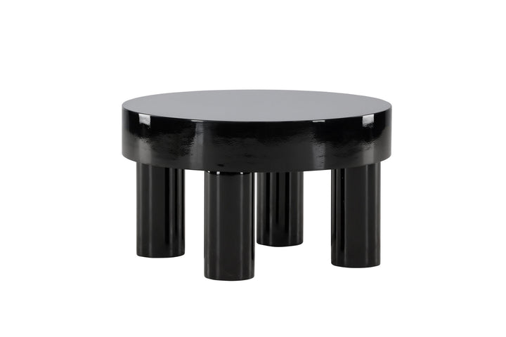 Venture Home Varberg Sofa Table φ60 cm - Glossy Black /