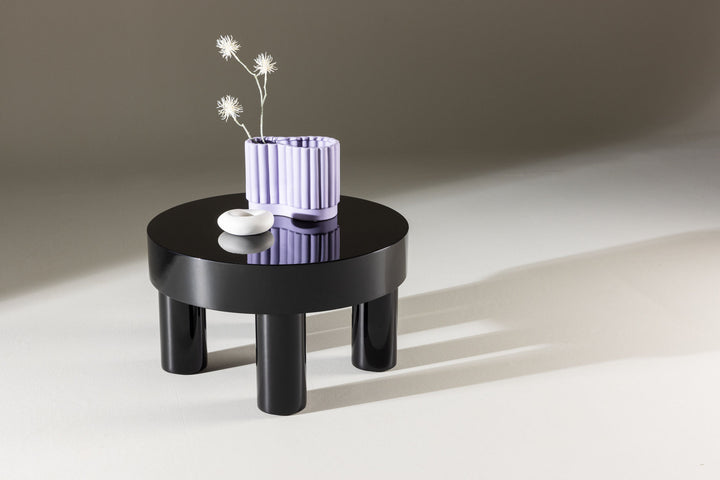 Venture Home Varberg Sofa Table φ60 cm - Glossy Black /