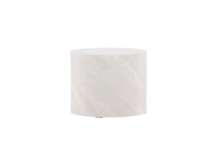 Venture Home York Round  Sofa Table ⌀50 - Concrete Look /
