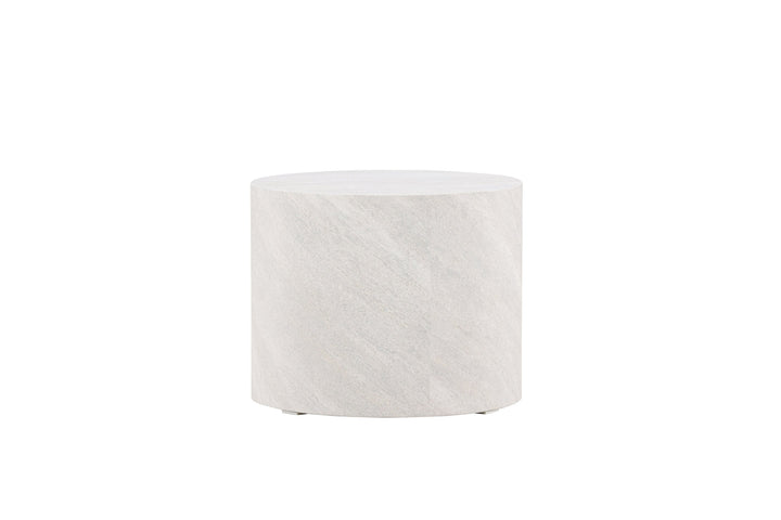 Venture Home York Round  Sofa Table ⌀50 - Concrete Look /