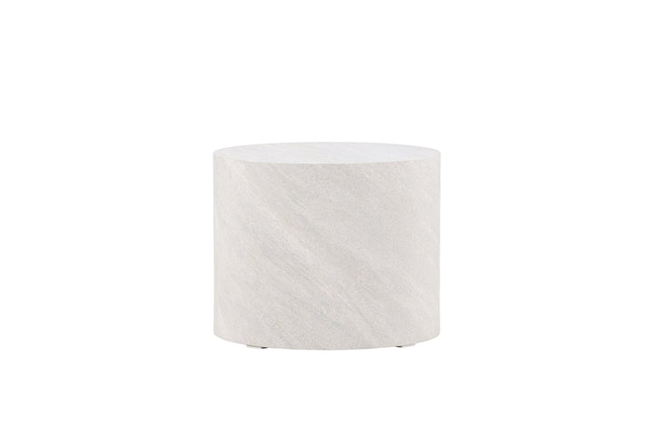 Venture Home York Round  Sofa Table ⌀50 - Concrete Look /