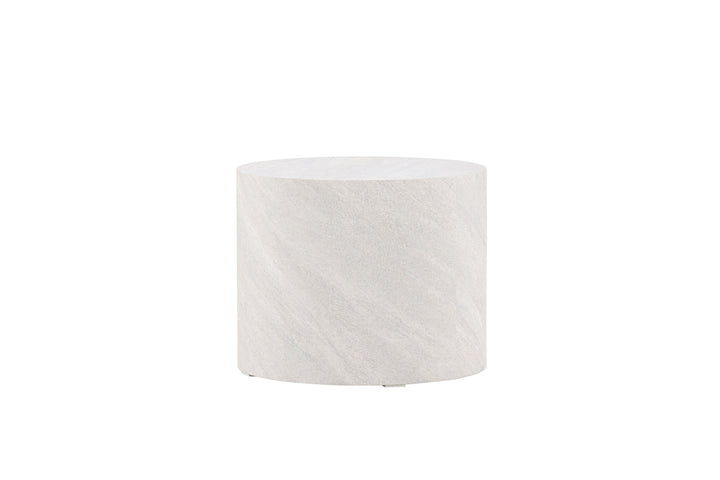 Venture Home York Round  Sofa Table ⌀50 - Concrete Look /
