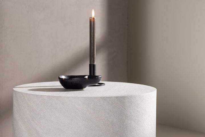 Venture Home York Round  Sofa Table ⌀50 - Concrete Look /