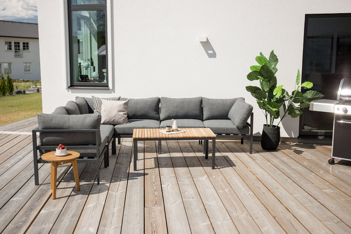 Venture Home Brasilia Sofa Table - Black/Teak
