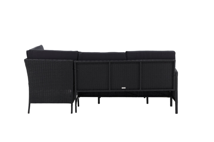 Venture Home Knock - Corner Sofa- Black/Black - Wicker -