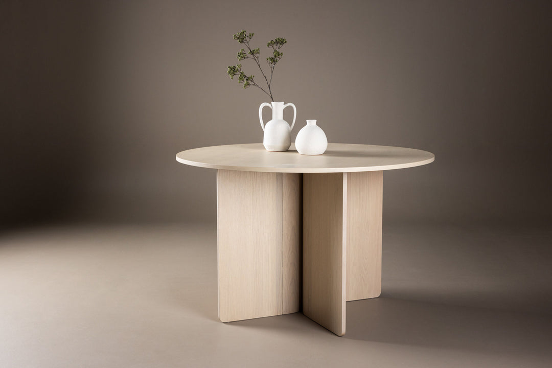 Vind Tyresö Dining Table ø120 - Whitewash /