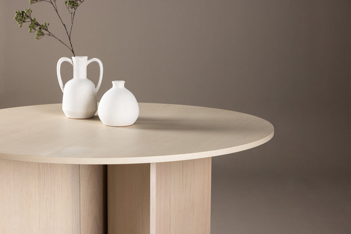 Vind Tyresö Dining Table ø120 - Whitewash /