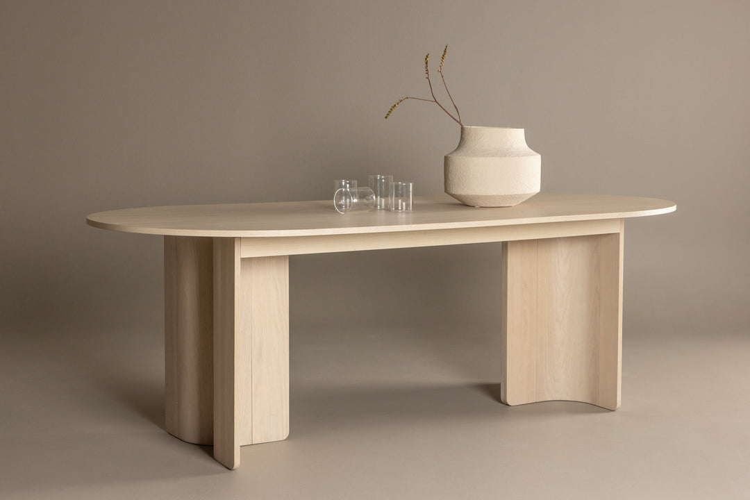 Vind Tyresö Dining Table 100x220 cm - Whitewash /