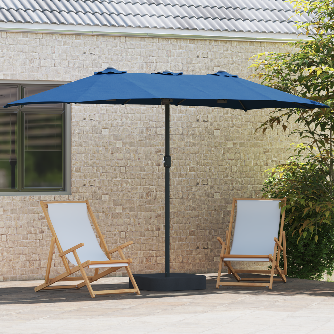 Havesol 385 x 209 x 244 cm Polyester Azurblå