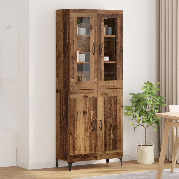 Highboard Gammelt træ 69,5 x 34 x 180 cm Konstrueret træ