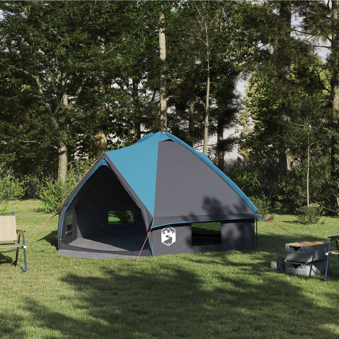 Teepee telt til 6 personer Blå og grå 431 x 366 x 185 cm