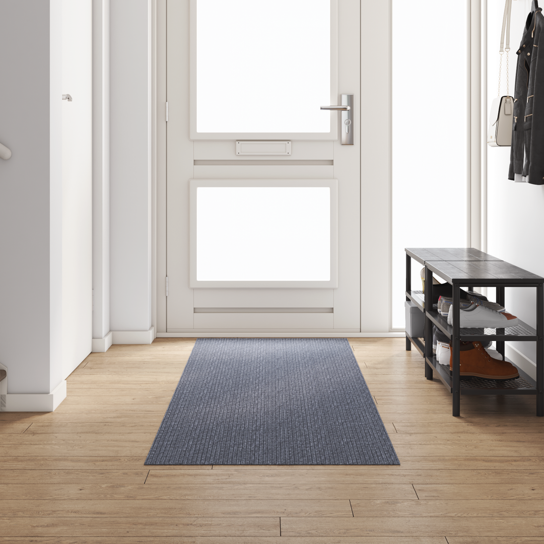 Tæppe Runner Lysegrå 80 x 300 cm Stof