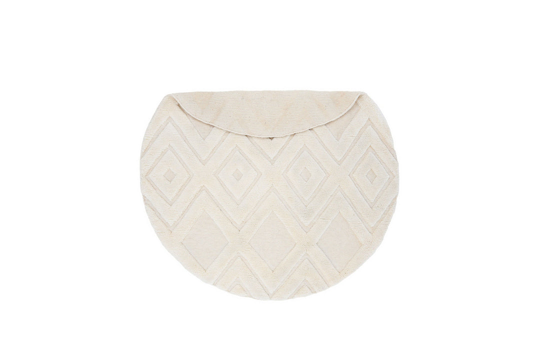 Vind Dahlia Wool - 200*200- -Round-White