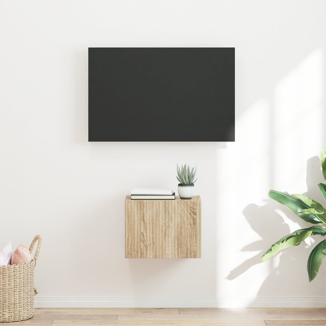 TV vægskab Vægmonteret Sonoma 39 x 31 x 29,5 cm Konstrueret træ