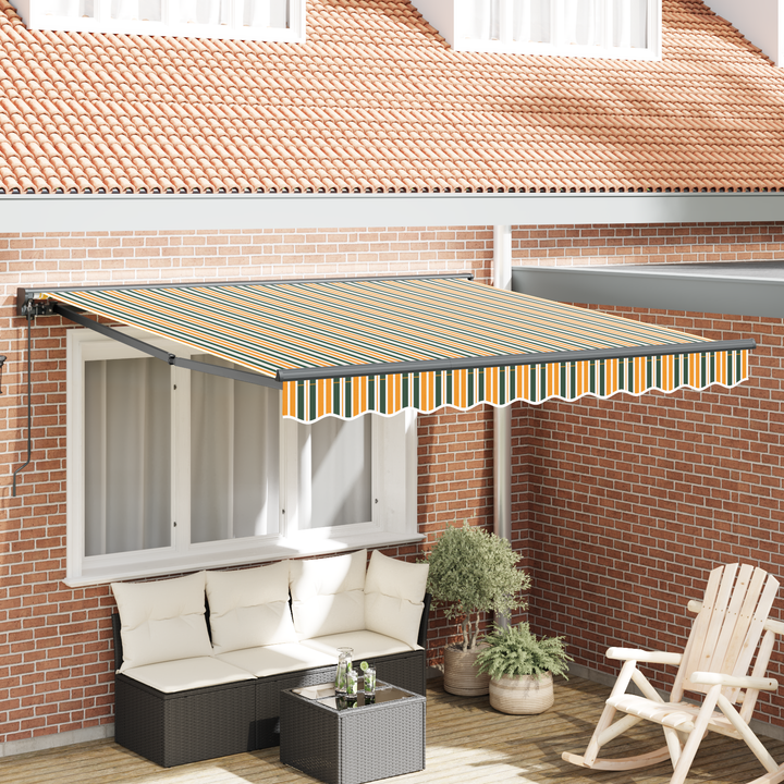 Markiseramme Grøn og Gul 350 x 250 cm