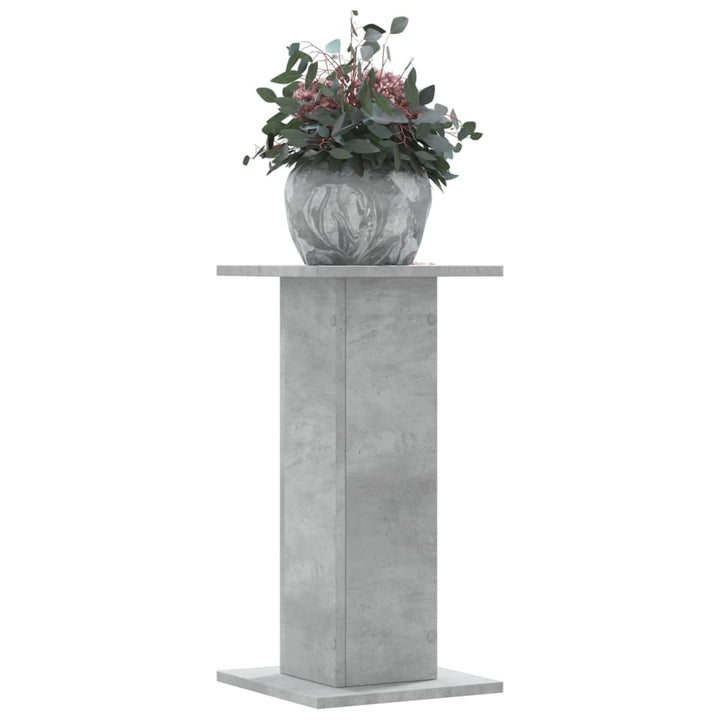 plantestativer 2 stk. 30x30x60 cm konstrueret træ betongrå