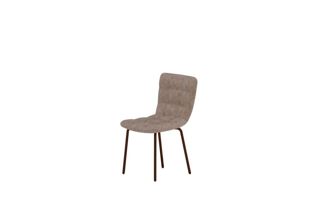Venture Home Punsch Spisestol 2-pak - Trælook / Brun Velour