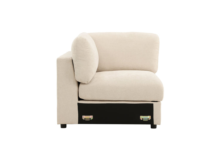 Venture Home Salerno Corner - Beige Fabric /