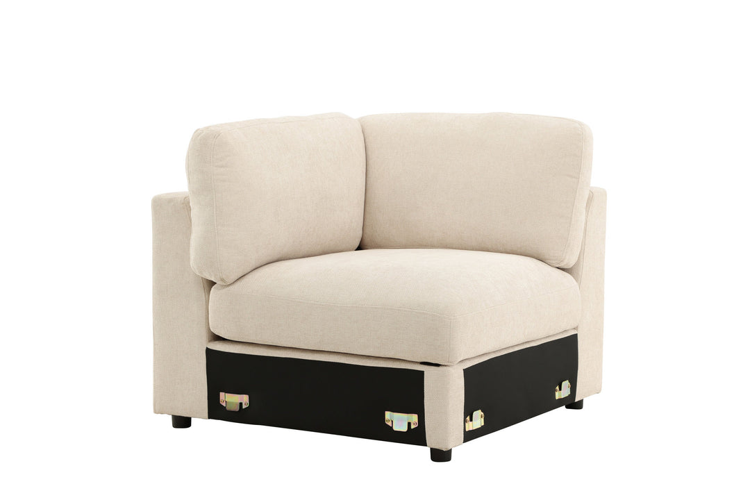 Venture Home Salerno Corner - Beige Fabric /
