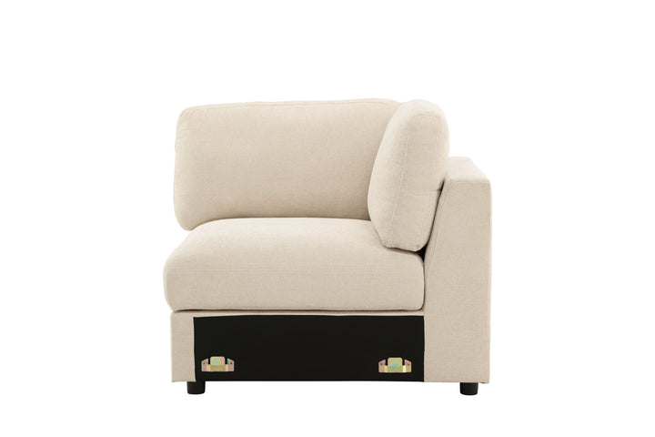 Venture Home Salerno Corner - Beige Fabric /