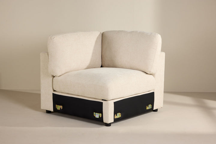 Venture Home Salerno Corner - Beige Fabric /