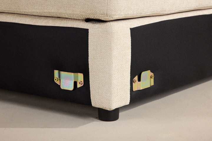 Venture Home Salerno Corner - Beige Fabric /
