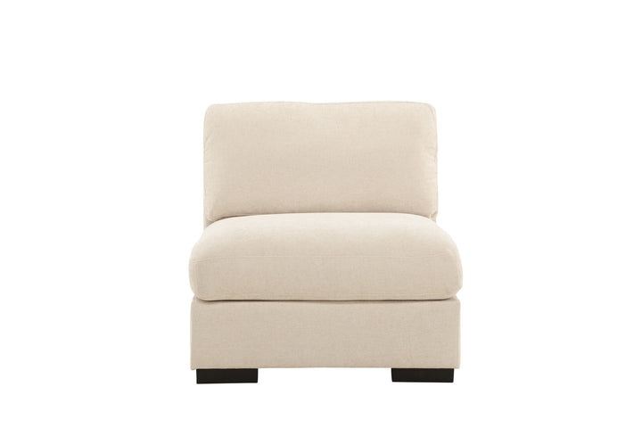 Venture Home Salerno Armless Chair - Beige Fabric /
