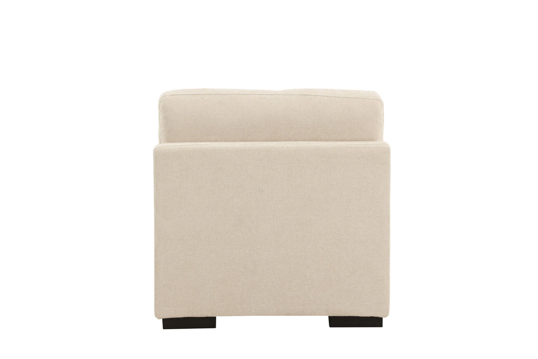 Venture Home Salerno Armless Chair - Beige Fabric /