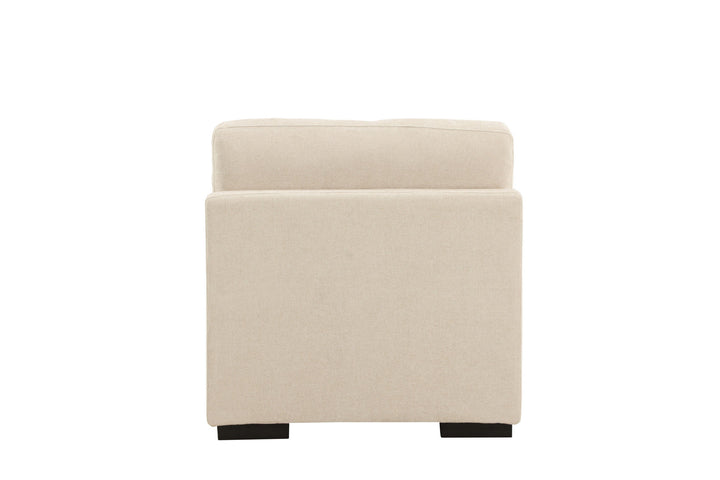 Venture Home Salerno Armless Chair - Beige Fabric /