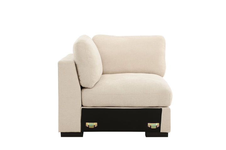 Venture Home Salerno Right Arm Chair - Beige Fabric /