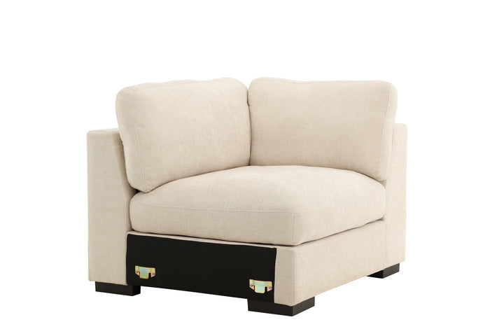 Venture Home Salerno Right Arm Chair - Beige Fabric /